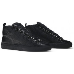 Кроссовки Balenciaga Arena High Shiny Black