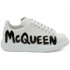 Alexander McQueen Graffiti White Black