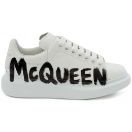 Alexander McQueen Graffiti White Black