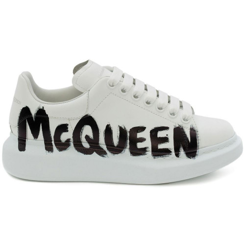 Alexander McQueen Graffiti White Black