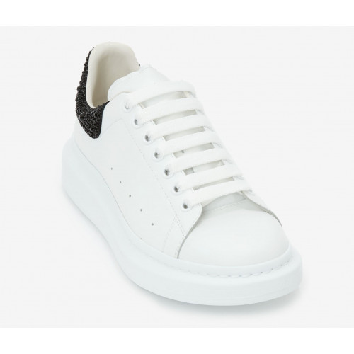 Alexander McQueen Oversized White Jet Black Crystal