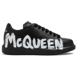 Alexander McQueen Graffiti Black White