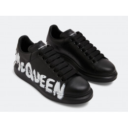 Alexander McQueen Graffiti Black White