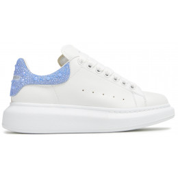 Alexander McQueen Oversized White Jet Sky Crystal