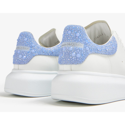 Alexander McQueen Oversized White Jet Sky Crystal