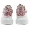 Alexander McQueen Oversized White Rose Glitter