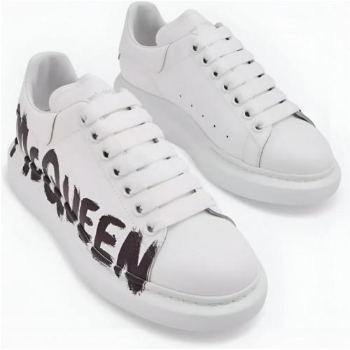 Alexander McQueen Graffiti White Black
