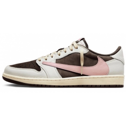 Nike Travis Scott Air Jordan 1 Low Dark Pony Pink Oxford