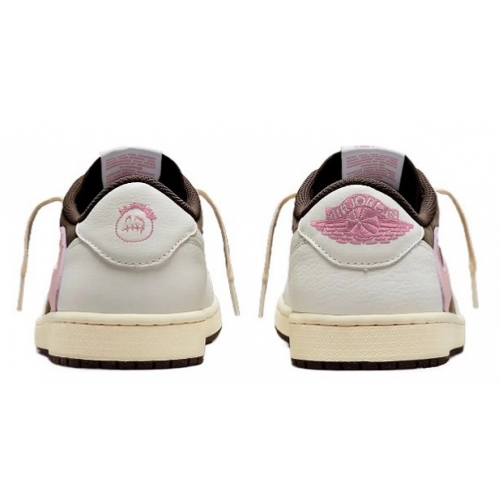 Nike Travis Scott Air Jordan 1 Low Dark Pony Pink Oxford