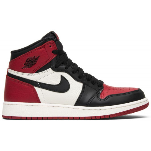 Nike Air Jordan 1 Retro High OG BG Bred Toe с мехом