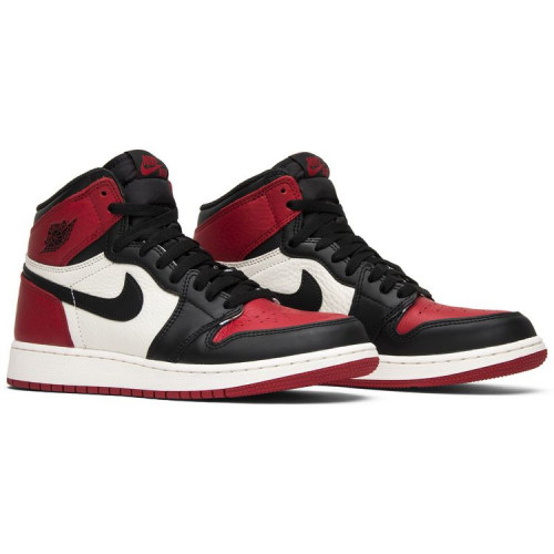 Nike Air Jordan 1 Retro High OG BG Bred Toe с мехом