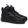 Nike Air Force 1 Duckboot Triple Black зимние на меху