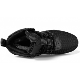 Nike Air Force 1 Duckboot Triple Black зимние на меху