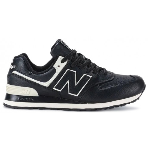 Кроссовки New Balance 574 Leather Black White
