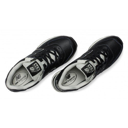 Кроссовки New Balance 574 Leather Black White