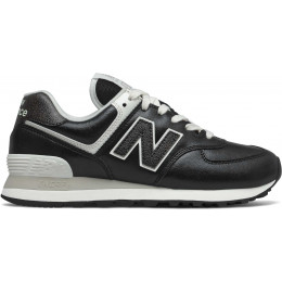 Кроссовки New Balance 574 Leather Premium Metallic Black