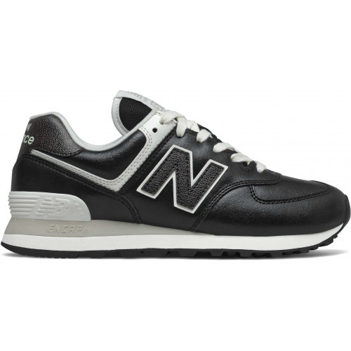Кроссовки New Balance 574 Leather Premium Metallic Black