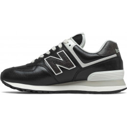 Кроссовки New Balance 574 Leather Premium Metallic Black