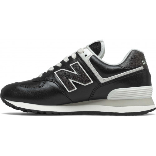 Кроссовки New Balance 574 Leather Premium Metallic Black