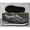 Кроссовки New Balance 574 Leather Black Grey