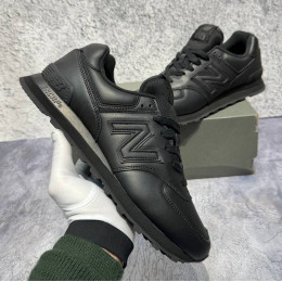 Кроссовки New Balance 574 Leather Triple Black