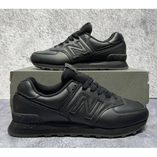 Кроссовки New Balance 574 Leather Triple Black