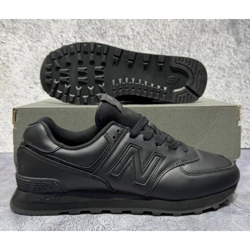 Кроссовки New Balance 574 Leather Triple Black