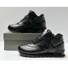 New Balance 574 Mid Leather Black Red с мехом