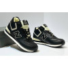 New Balance 574 Mid Leather Black White с мехом