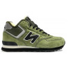 New Balance 574 Mid Green Black с мехом
