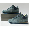 New Balance 574 Mid Moss Blue Suede с мехом