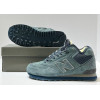 New Balance 574 Mid Moss Blue Suede с мехом