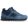 New Balance 574 Mid Blue с мехом