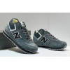 New Balance 574 Mid Grey Black с мехом