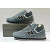 New Balance 574 Mid Grey Black с мехом