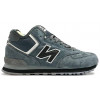 New Balance 574 Mid Grey Black с мехом
