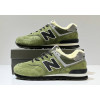 New Balance 574 Green Black с мехом