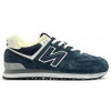 New Balance 574 Blue Navy Grey с мехом