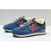 New Balance 574 Blue Navy Red с мехом