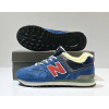 New Balance 574 Blue Navy Red с мехом