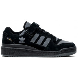Кроссовки Adidas Forum Low Winter Suede Black Grey