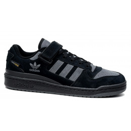 Кроссовки Adidas Forum Low Winter Suede Black Grey
