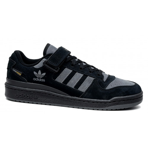 Кроссовки Adidas Forum Low Winter Suede Black Grey