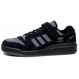 Кроссовки Adidas Forum Low Winter Suede Black Grey