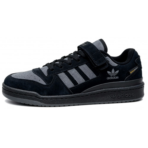 Кроссовки Adidas Forum Low Winter Suede Black Grey