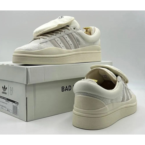 Кроссовки Adidas Bad Bunny x Campus Sail White Grey