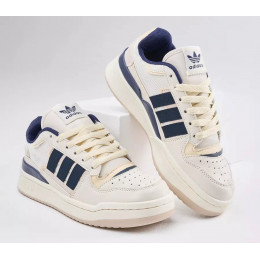 Adidas Forum Low Exhibit White Beige Navy