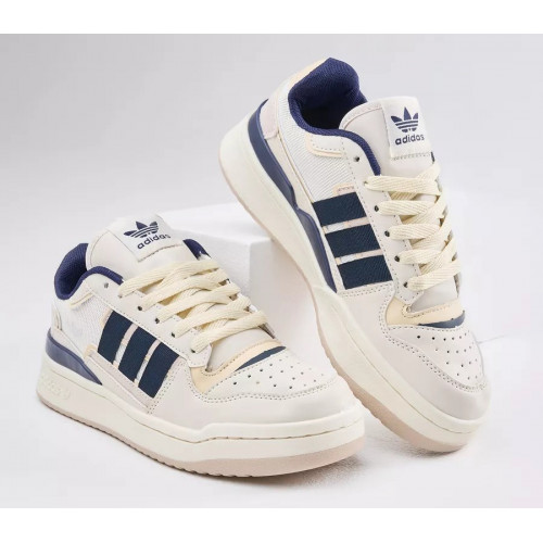 Adidas Forum Low Exhibit White Beige Navy