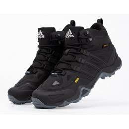 Кроссовки Adidas Terrex Winter Mid Gore-Tex Black Grey утепленные