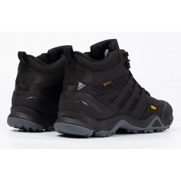 Кроссовки Adidas Terrex Winter Mid Gore-Tex Black Grey утепленные
